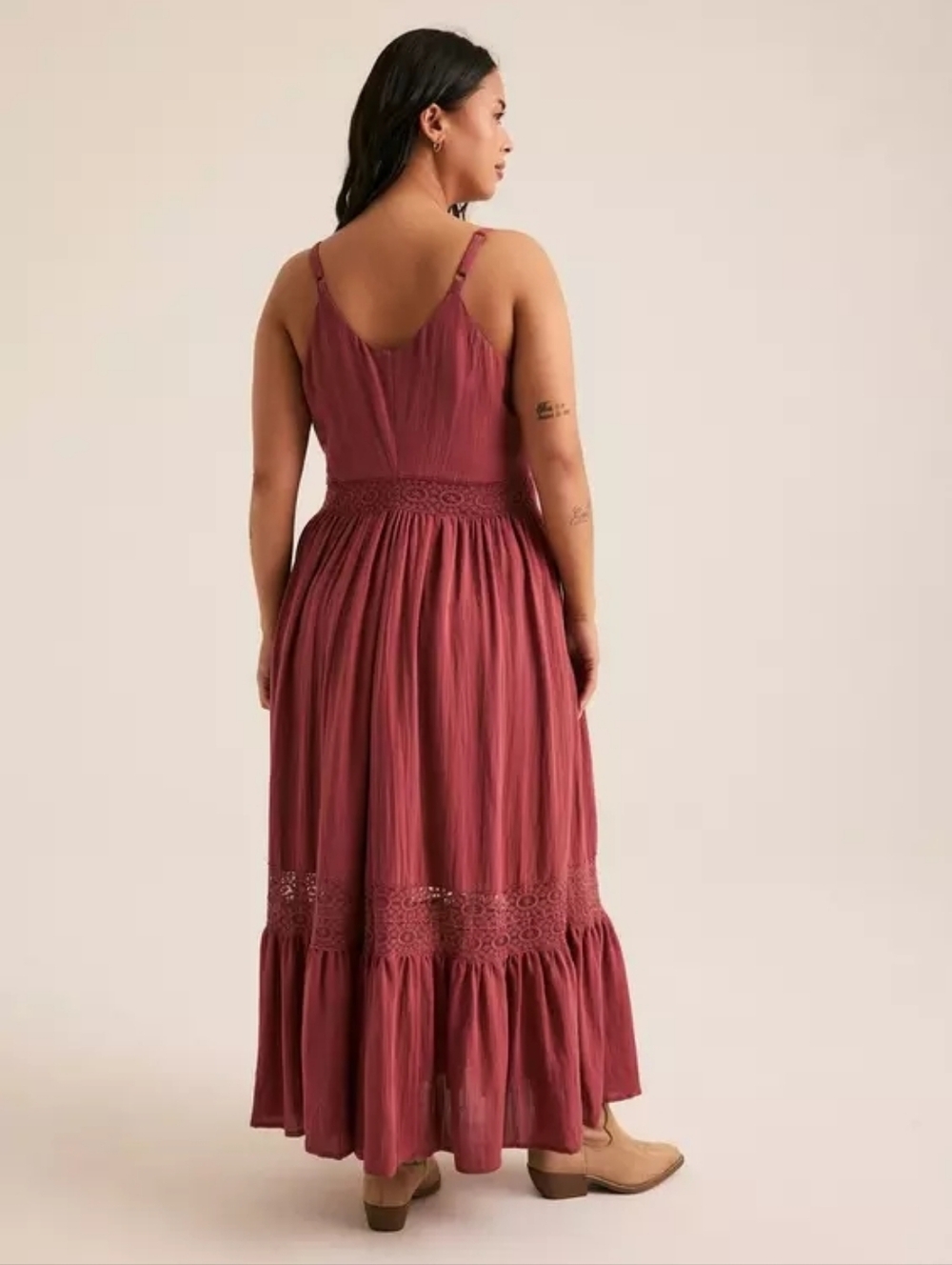 Torrid Festi Boho Tiered Maxi Dress Plus Size 2X Nwt - Picture 3 of 9